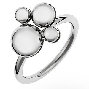 Calvin Klein NWT Silver Paw Print Fidget Spinner Ring